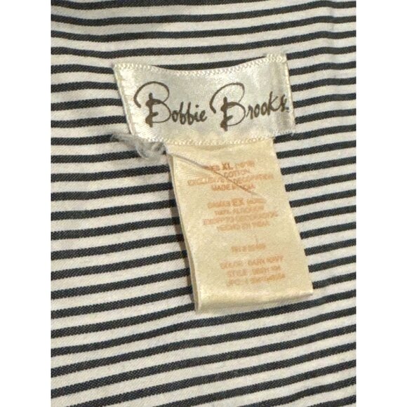 VTG Bobbie Brooks Striped Shirt Musical Instruments Embroidery XL Music Teacher - Picture 4 of 9